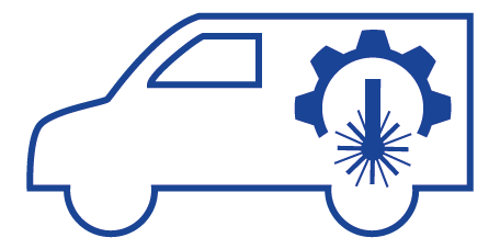 Mobile Laser Arbeiten